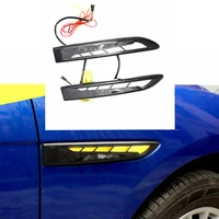 carbon fiber car modified parts fender air outlet led decorative lights for jaguar xe xf xfs f pace 2015 2019