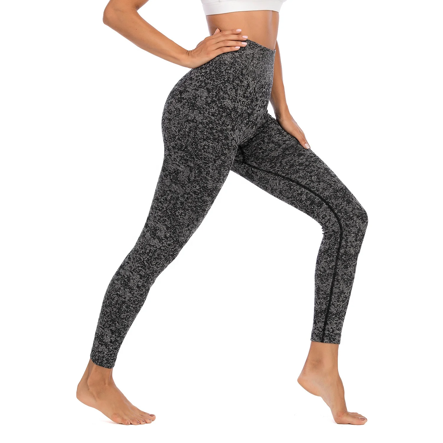 

Autumn and winter new design Fitness wear High waist stretch women ninth tight cheap yoga pants and leggings