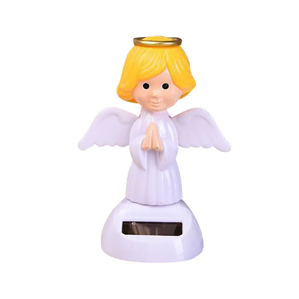 Рождественская тематика танцующий Санта Клаус на солнечной батарее качающийся