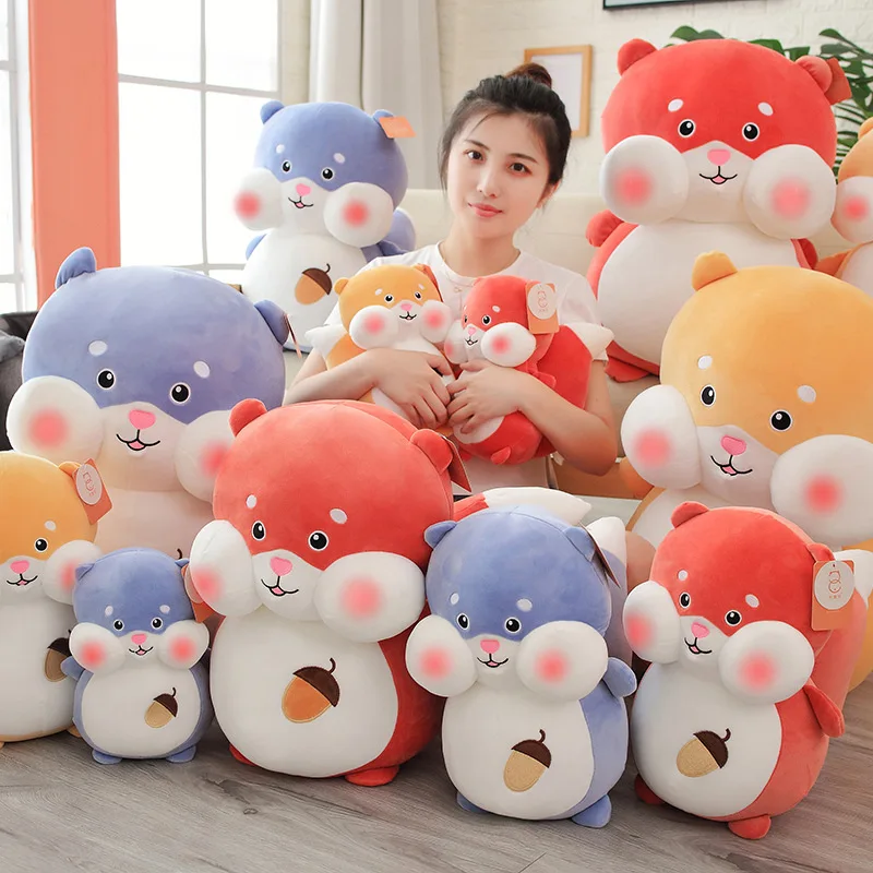 

26/36 см креативные милые плюшевые игрушки белки Мягкие плюшевые спальные подушки с мультяшным рисунком животные для девочек Рождественский ...