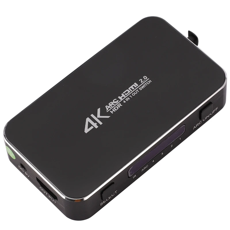 HDMI переключатель 2 0 4K 60 Гц HDR Сплиттер 4 в 1 выход o Extractor ARC & IR Control для PS3 PS4 HDTV US