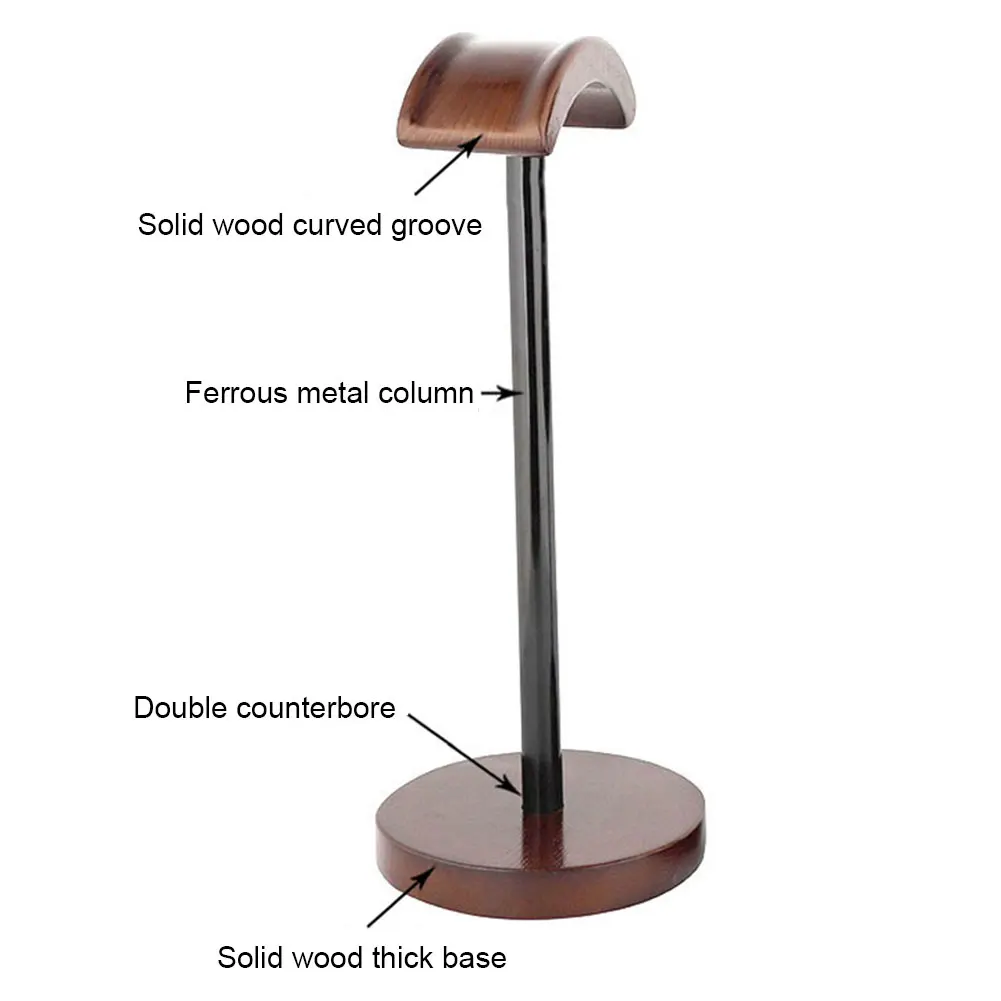 Стойка из грецкого дерева стойка для наушников универсальная вешалка поддержки