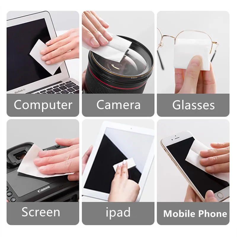 50 шт. ткань из микрофибры для чистки очков салфетки очиститель полировки