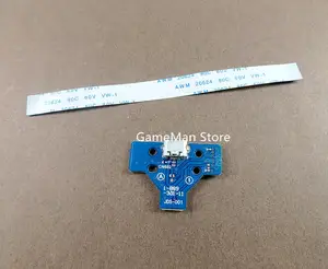 2sets/Lot USB Charging Port Socket Charger Board with PCB+cable 12/14pin For PS4 Controller JDS-040 JDS-030 JDS-011 001 050
