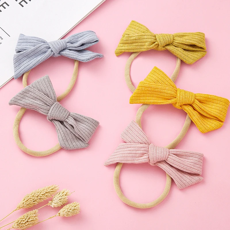 

15 шт./лот вязаная лента повязка на голову для новорожденных девочек заколки для волос детские заколки Женские Эластичные Головные уборы Дет...