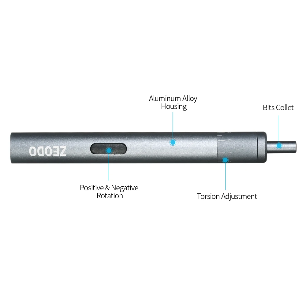 Набор миниатюрных электрических отверток с USB 8 шт. насадок регулируемая