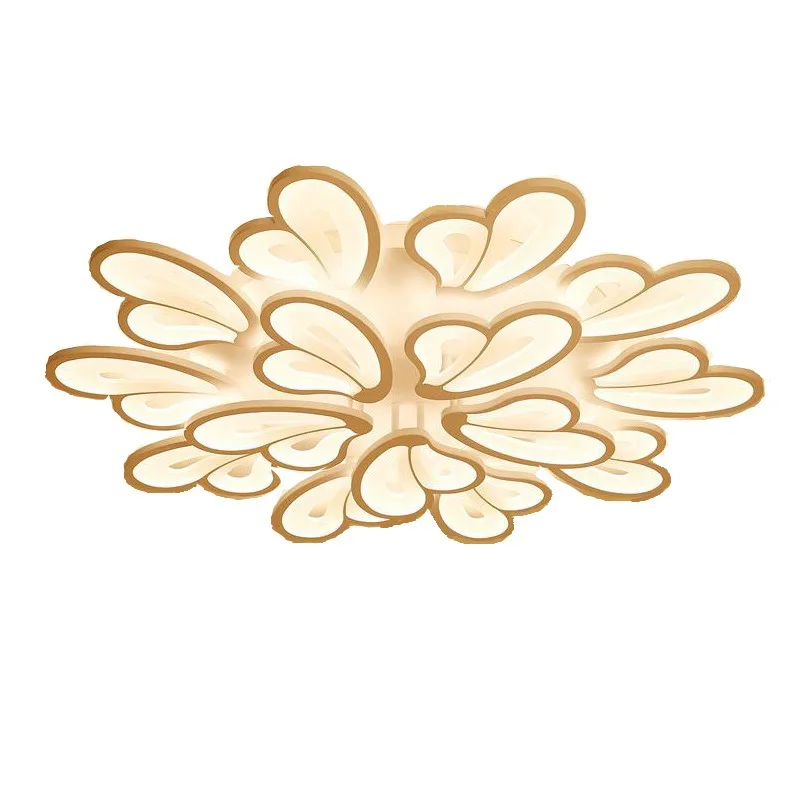 

Modern creative flower romantic acrylic ceiling lamp simple wrought iron living room dining room lamp WF6131057