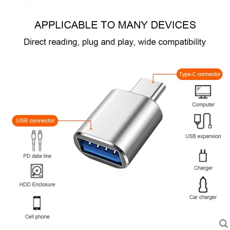Адаптер USB C-USB 2 шт./комплект адаптер C папа-USB3 мама совместимый с IMac IPad Pro 2021 MacBook Air