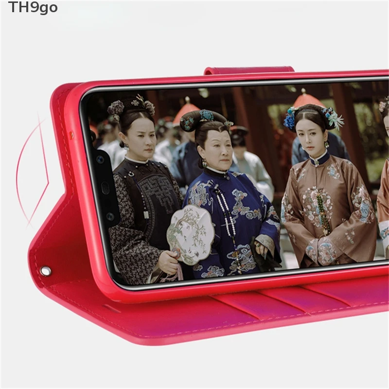 Деловой Тонкий чехол из искусственной кожи с откидной крышкой бумажником для Huawei