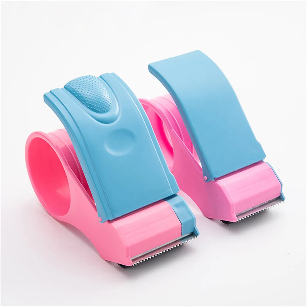 Macaron Color Tape Dispenser for 50/60mm Width Roller Labor-saving Manual Tapes Cutter Express Packing Tool Office Supply | Канцтовары