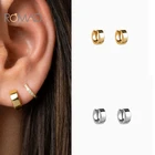 Серьги-кольца женские из серебра 2021 пробы, широкие круглые, 925