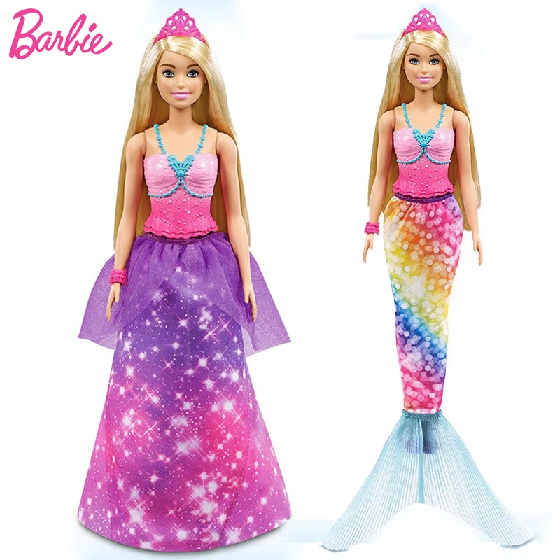 Оригинальная кукла Барби Dreamtopia принцесса Русалка аксессуары для девочек