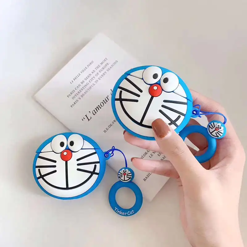 LOVERONY Cute Cartoon Bluetooth Earphone 3D Silicone Case For AirPods 2 1 Headset Protective Cover Apple Air pods Charging Box