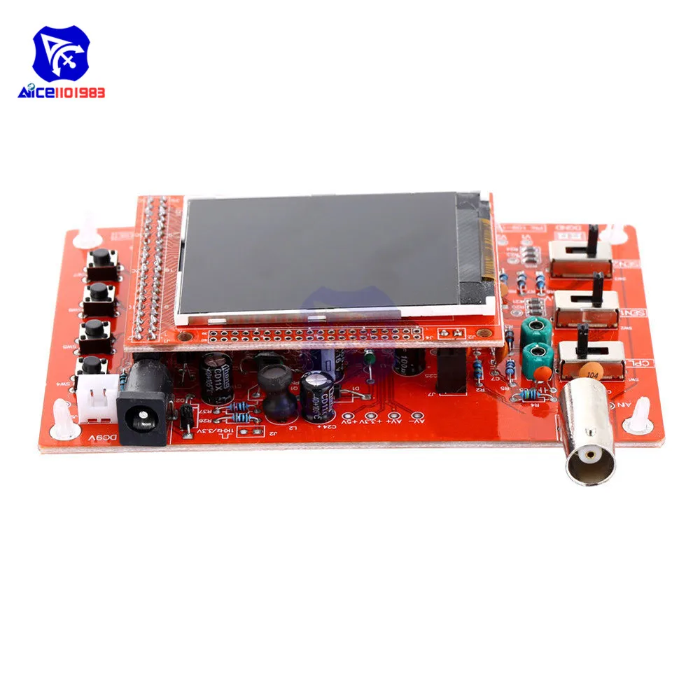 Diymore Полностью Собранный цифровой осциллограф SMD 2," TFT lcd 1Msps 12 бит чипы аллигатора зонд для Arduino DSO138 осциллограф