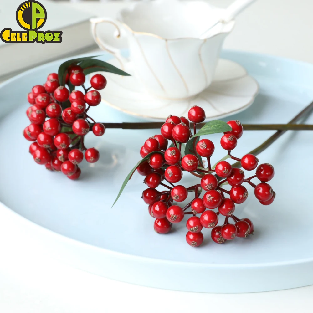 1 шт. 30 см искусственная ягода рождественское маленькое Ягодное украшение для