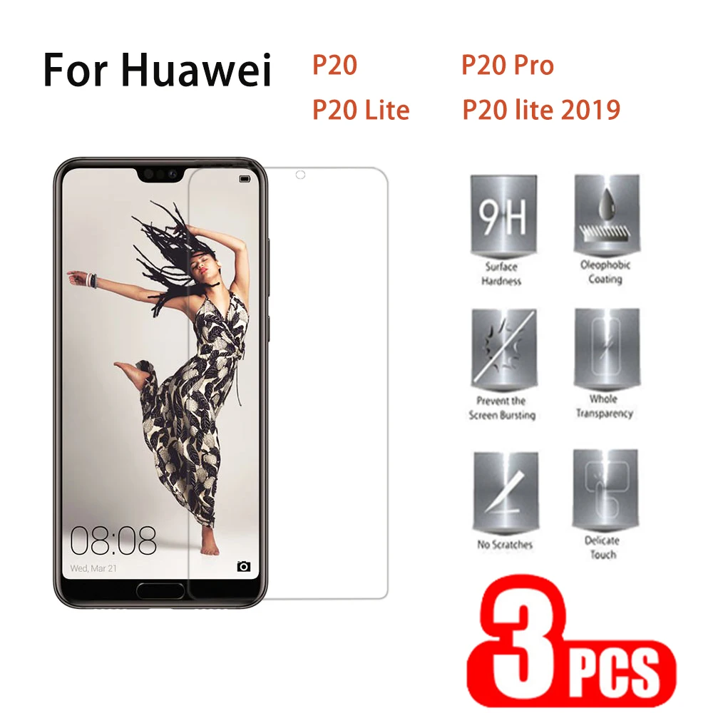 

3 шт., Защитное стекло для экрана Huawei P20 P20Pro P20 Lite P20 lite 2019, закаленное стекло для P20Pro P20 Lite P20 lite 2019, стекло