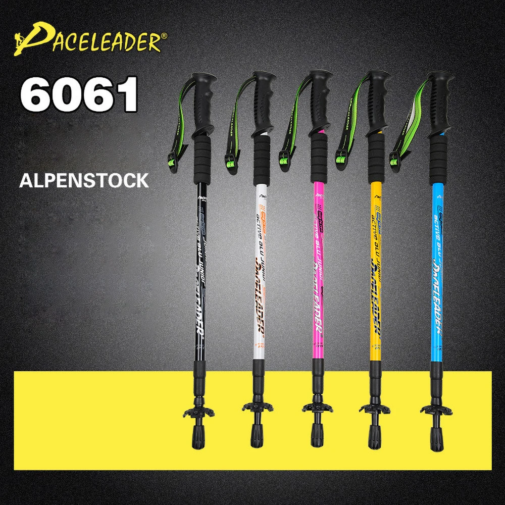 

135CM Outdoor Hiking Stick Walking Trekking Poles Ultralight Camping Aluminum Alloy Climbing Stick Mountain-climbing Portable