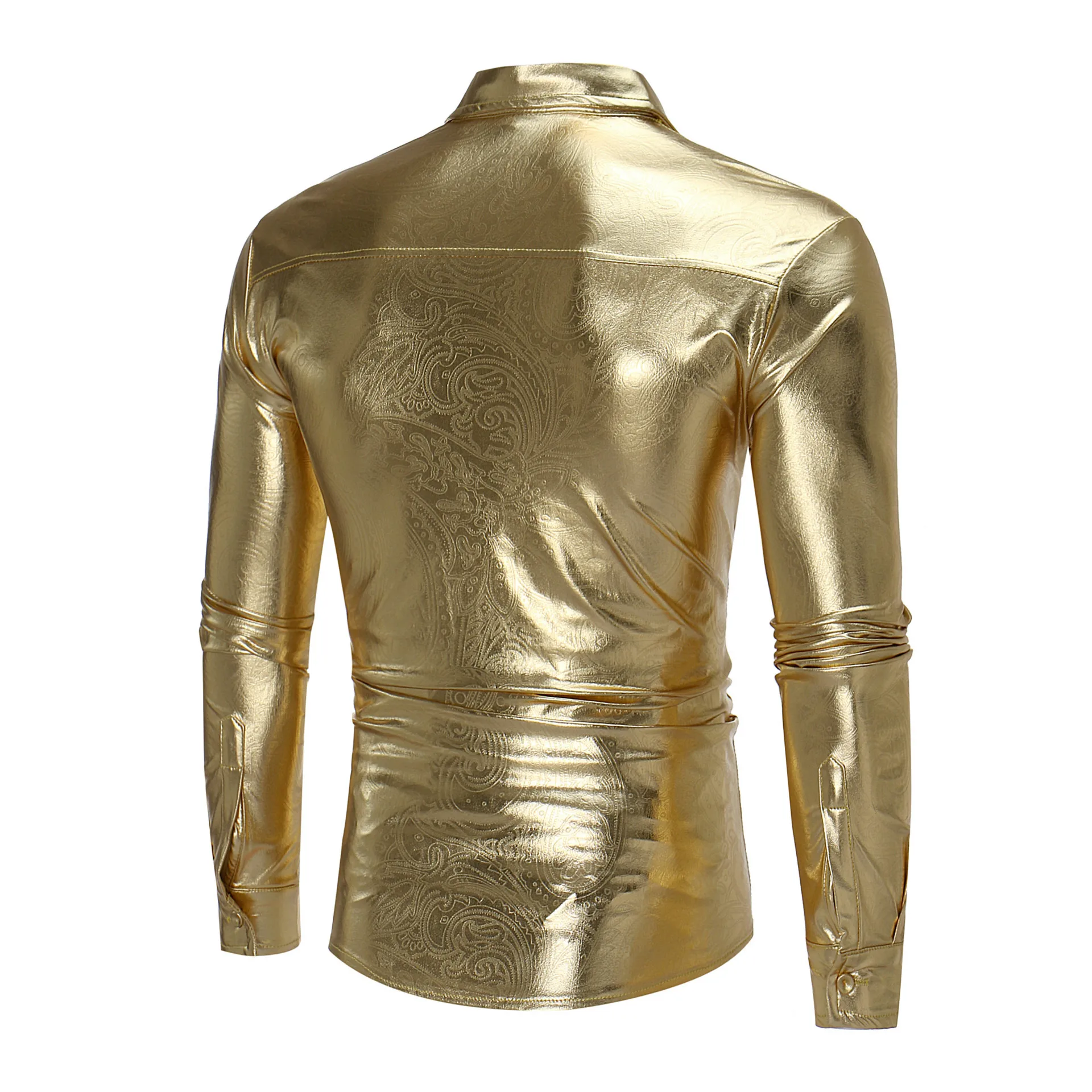 

The new personality nightclub wind light shirts men leisure joker sell lots of long sleeve shirt