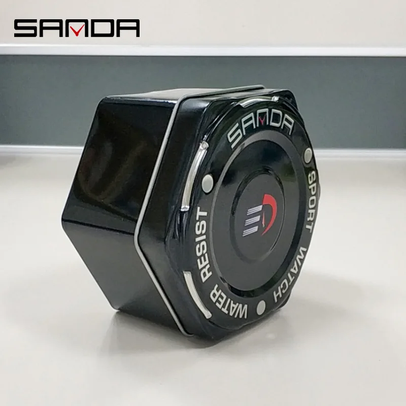 SANDA Original Brand Box Hot Exquisite Hexagonal Tin Box