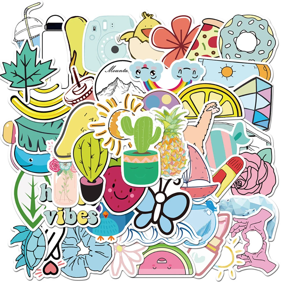 10/30/50 шт., водонепроницаемые Стикеры с рисунком