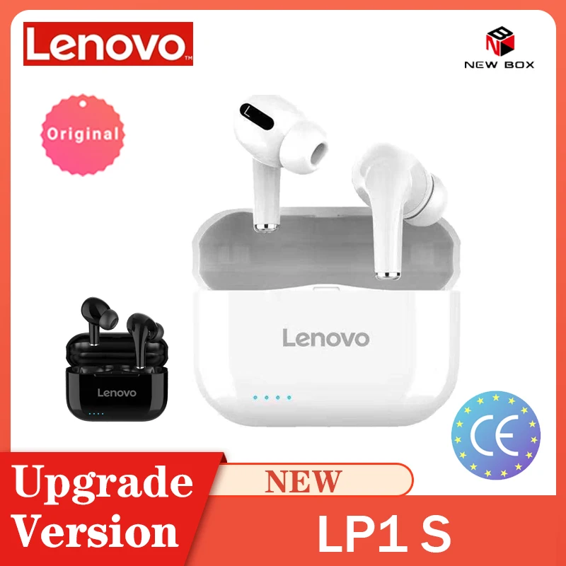 Новые беспроводные наушники Lenovo LP1S TWS улучшенная версия Bluetooth 5 0 двойное стерео