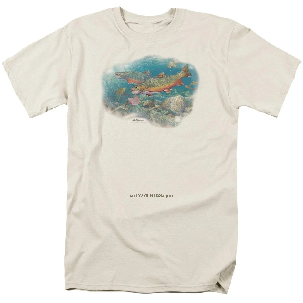 

2019 Printed Men T Shirt Cotton Short Sleeve Wildlife Easy Pickings Trout Men's Regular Fit T-Shirtwomen t shirt