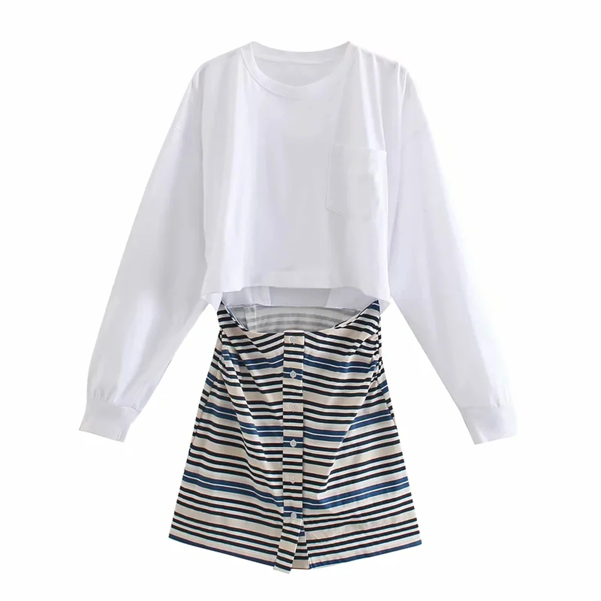 

Sexy Shirt Collar Long Sleeve Knee Length Blazer Dresses DLQZ231