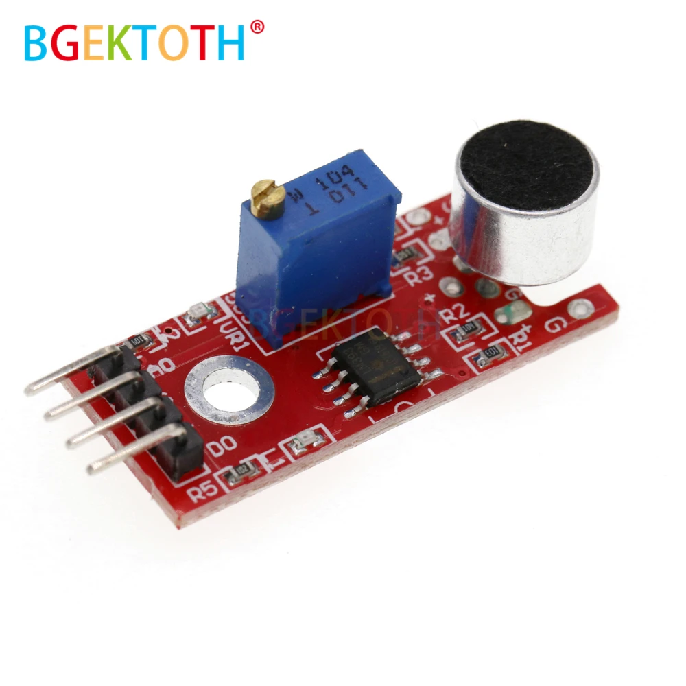 Новинка 4-контактный голосовой модуль датчика обнаружения звука микрофонный