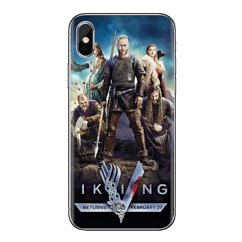 Чехлы для телефонов vikings Ragnar Lothbrok с логотипом samsung Galaxy S3 S4 S5 Mini S6 S7 Edge S8 S9 S10 Plus Note 3 4 5