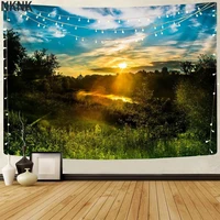 nknk brand natural tapiz forest tapestries psychedelic rug wall scenery wall tapestry wall hanging mandala witchcraft printed