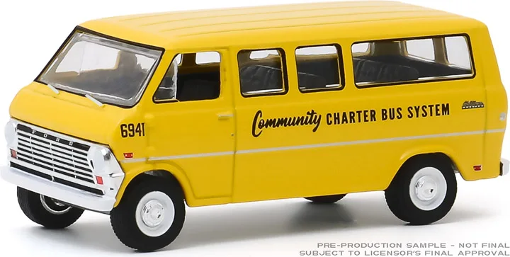 GreenLight 1:64 1968 Ford Club универсал школьный автобус модель автомобиля из сплава