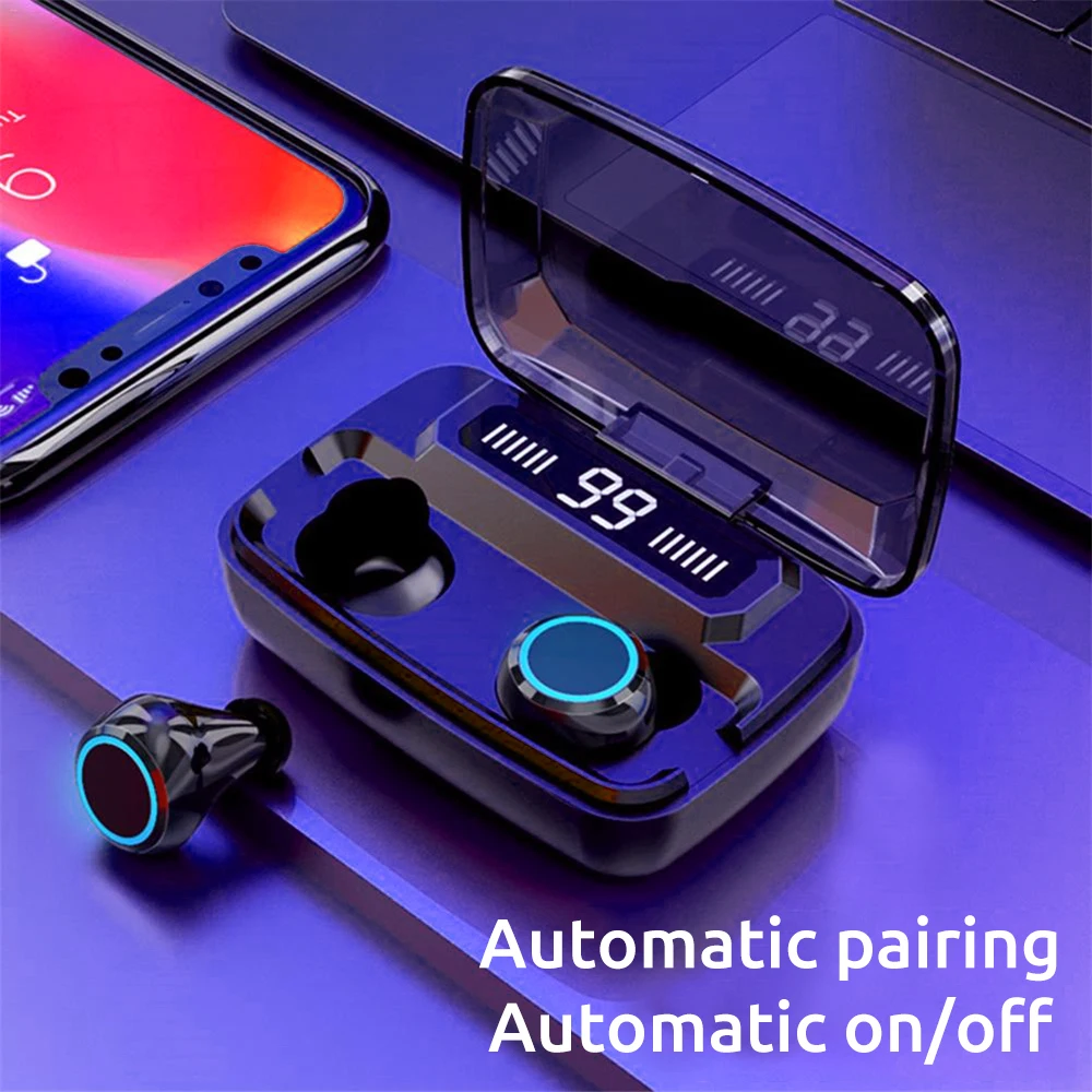 Новейший M11 Mini TWS наушник со светодиодный цифровым дисплеем сенсорный 5 0 IPX7