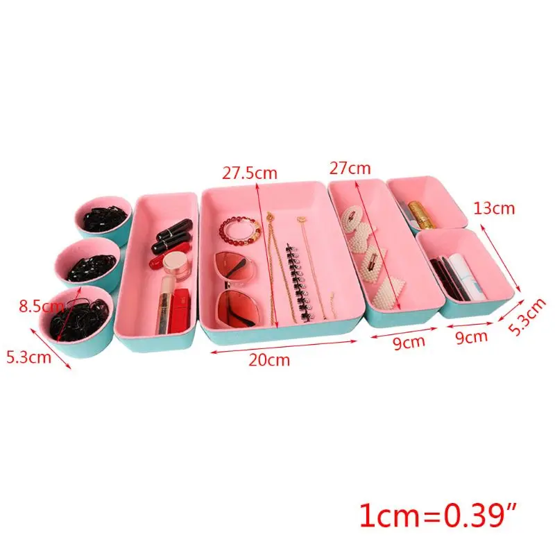 

8 In 1 Felt Office Drawer Organizer Trays Drawers Organizers Bins Dividers Storage Bins Organizer Bin For Makeup Jewelry JunkBl