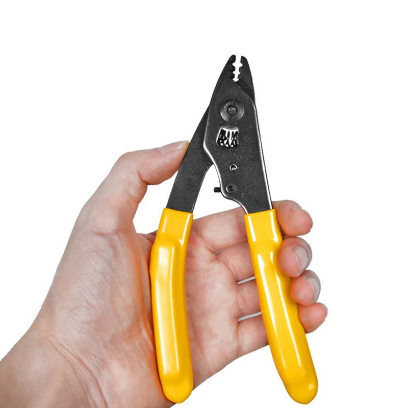 Three-Port Fibre Stripper CFS-3 Fiber Stripping Pliers Cable Cutter Electric Forceps Knife Crimper Crimping Tool | Инструменты