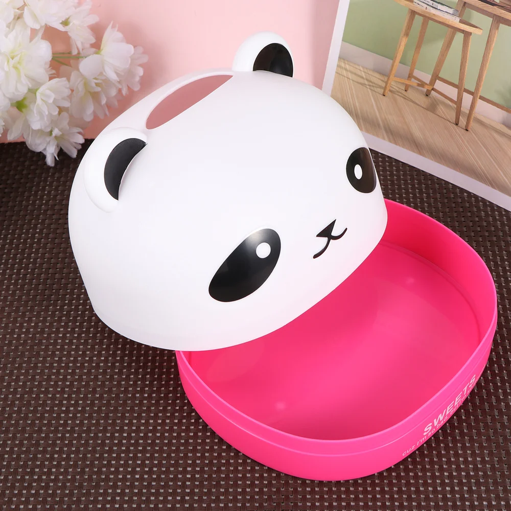 

Household Desktop Tissue Box Cartoon Panda Tissue Box Creative Roll Paper Tissue Holder Paper Extraction Storage Box for Home (