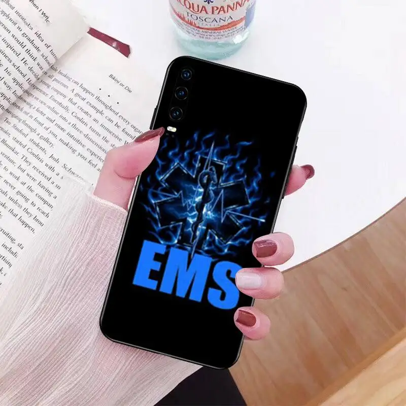 Медицинский спасательный чехол PENGHUWAN EMS черный мягкий для телефона Huawei P30 P20 Mate 20 Pro