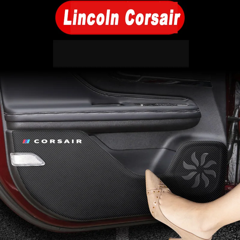 

Car Interior Door Mat Anti-kick Pad Sticker Decoration for Lincoln Corsair 2020 2021 2022 Accessories Styling Auto Parts Cover
