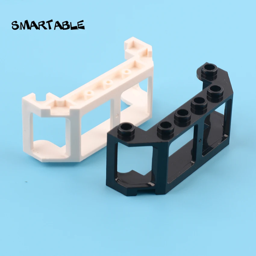 Smartable кабина поезда 2x6x2 со стеклянным строительным блоком MOC, детали поезда, игрушка для кабины управления, совместимый с городом 17454 2 шт.лот (art.: 3a37f9d19ea) - 3a37f9d19ea