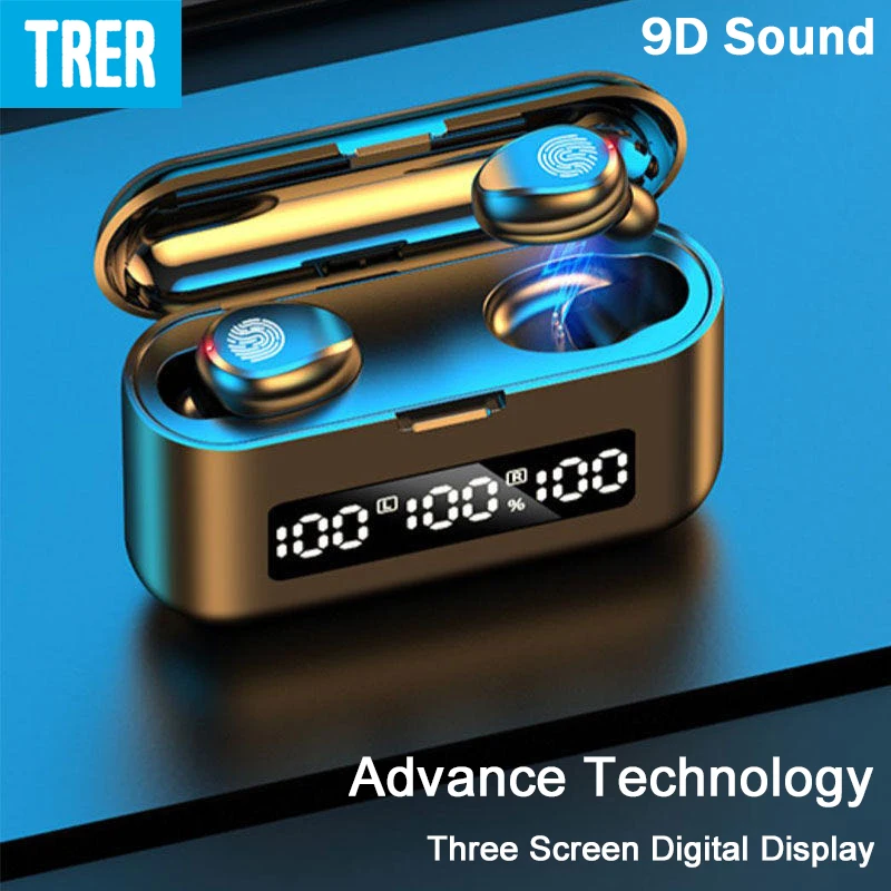 Беспроводные Bluetooth-наушники Игровые TWS наушники 5 0 с микрофоном 9D стерео