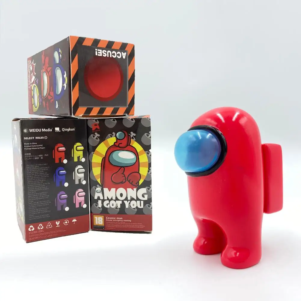 Game Among Us Model Anime Toys Dolls Boxed Ornaments Toys Christmas New Year Gifts for Friends Kids Hand Do route aiyan anime blue aitang multi accessories version of standing posture boxed hand model furnishings