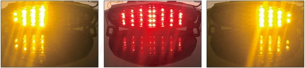 Для Kawasaki ER6N ER6F 2009-2011 аксессуары для мотоциклов Интегрированный Светодиодный задний светильник, сигнальный сигнал поворота, сигнальная лампа тормоза