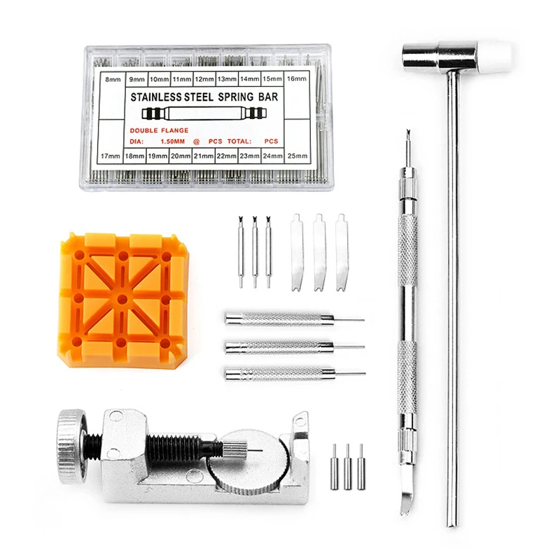 

376Pc/set Watch Link Strap Link Pins Remover Kit Spring Bar Tool Set for Watch Repair and Watch Band Replacement