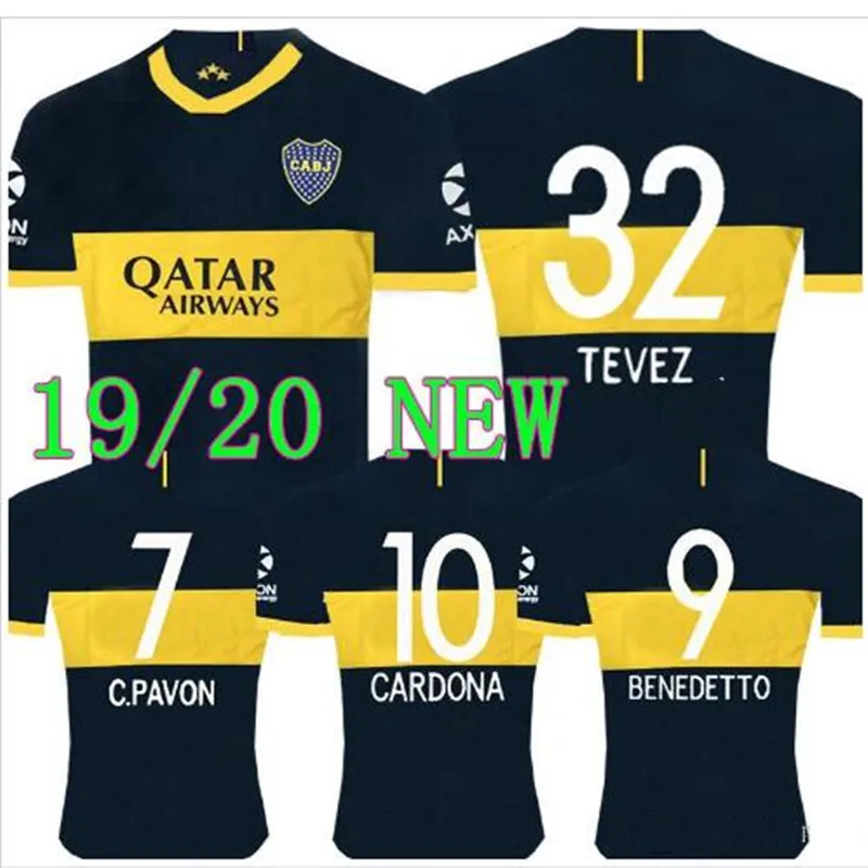 Топ Таиланд Новинка 2019 Boca Juniors Футбольная Футболка 19 20 GAGO CARLITOS домашняя