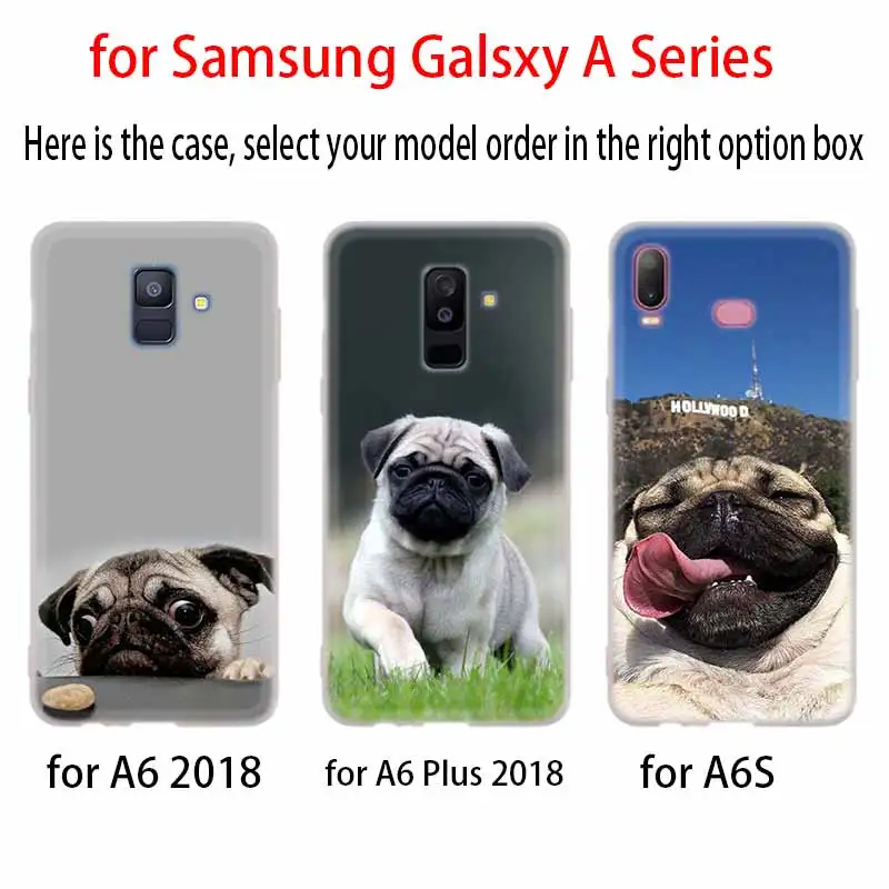 Милый desire Мопс чехол силиконовый защитный для телефона Samsung A50 A70 A80 A30 A40 A90 A6 A8 A9 A7 A5