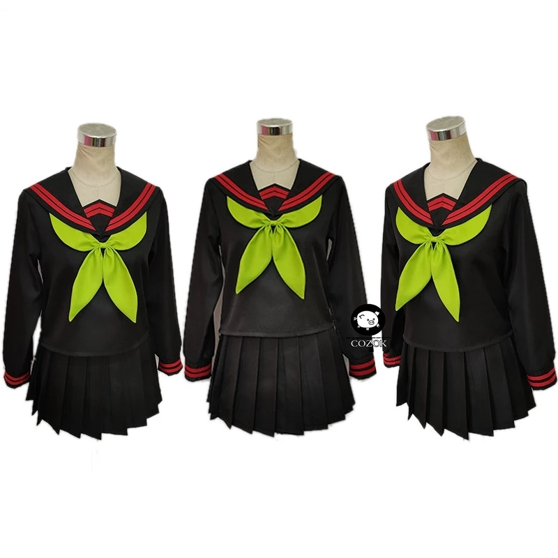 

Anime Demon Slayer Kimetsu no Yaiba Cosplay Costume Kamado Nezuko Makomo JK School Uniforms Sailor Suit Women Outfit Custom Made