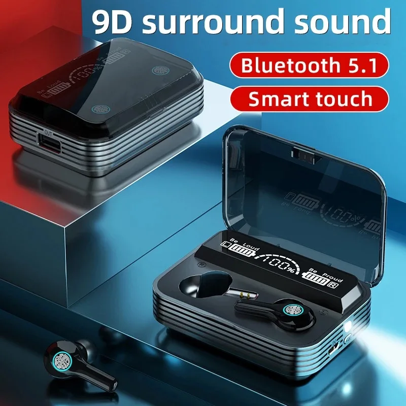 

New Wireless Earphone V5.0 TWS Wireless Bluetooth Headphone LED Display Intelligent noise reduction Sport Headsets Earbuds