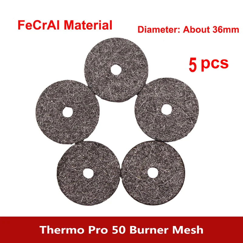 

5pcs/lot FeCrAl Material 36mm Filters Car Heater Burner Screen Mesh For WEBASTO Thermo Pro 50 Water Heaters