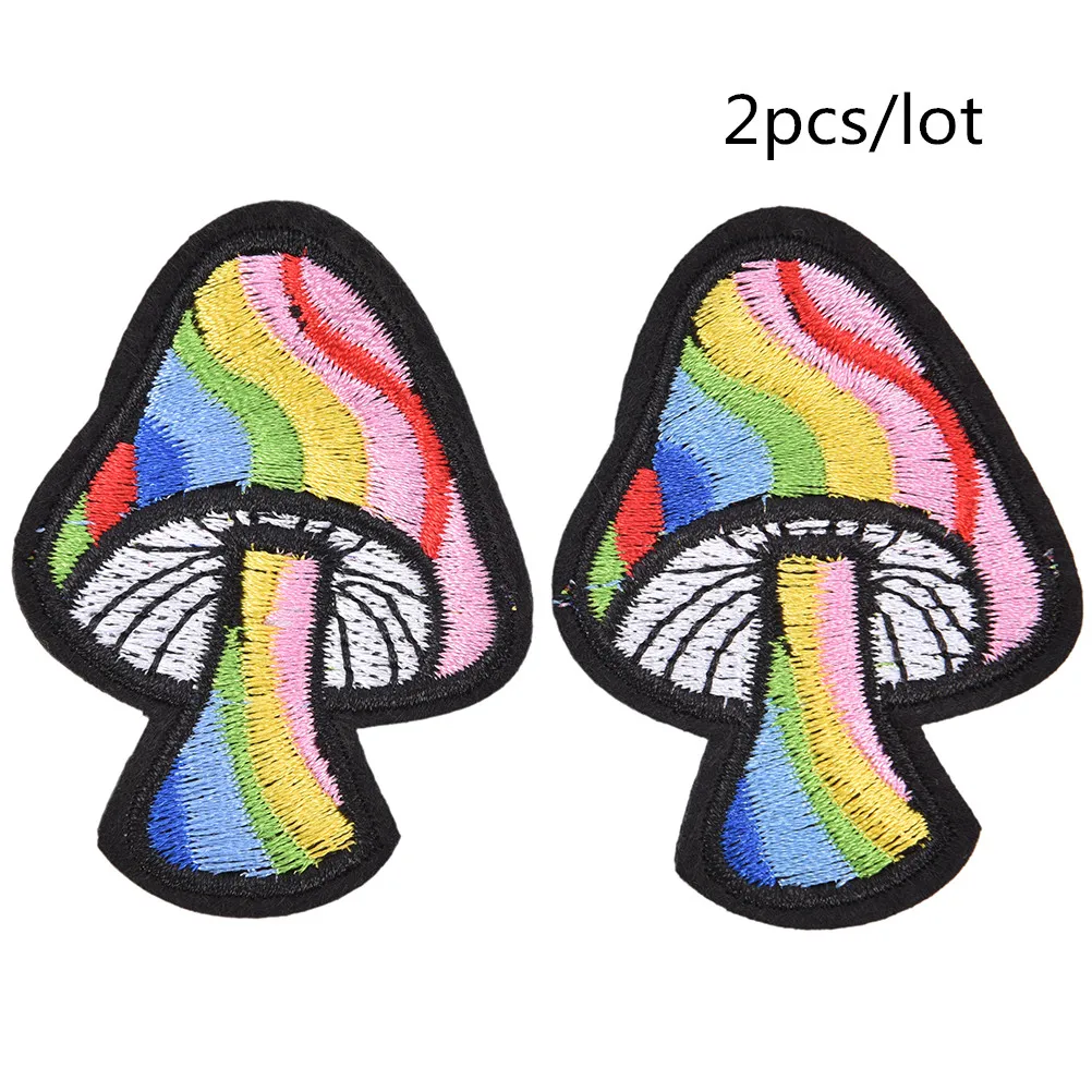2 шт./лот нашивка в стиле ретро 70-х с рисунком грибов хиппи любовь мир марихуана