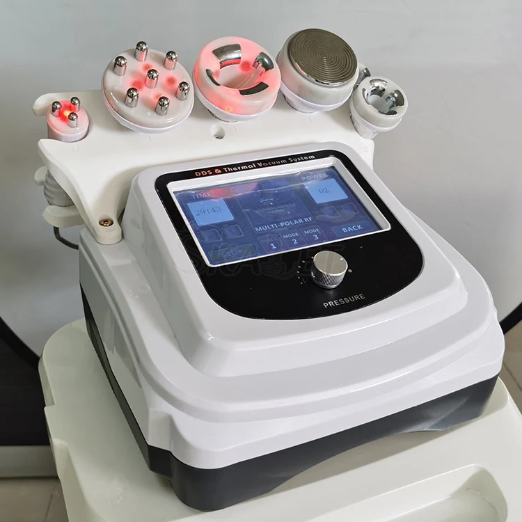 Kopen Cavitatie Beeldhouwen Vacuüm Rf Anti Rimpel Skin Massage Ultrasone 40K Afslanken Huid Gezondheid & Schoonheidsverzorging Apparaat 6 Hoofd