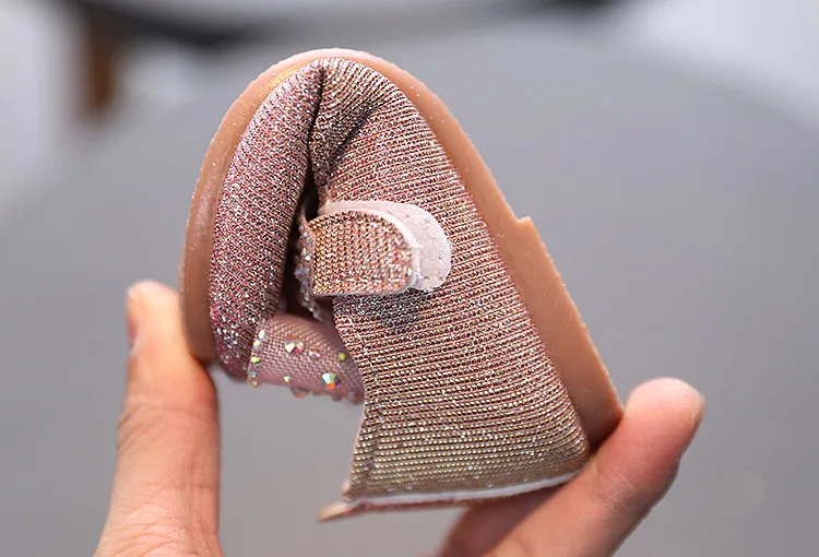 

Кожаные кроссовки для девочек с блестками и бантом, золотистые/розовые/Серебристые